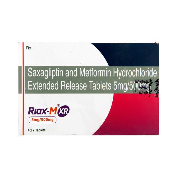 Riax M XR 5mg/ 500mg (Saxagliptin,  Metformin)