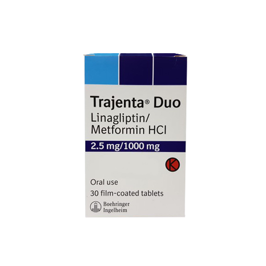 Trajenta Duo 2.5mg / 1000mg (Linagliptin ,Metformin)
